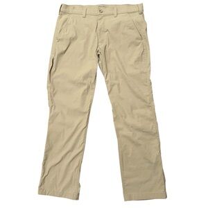 Eddie Bauer Pants Mens 36x32 Travex Horizon Guide Chino Hiking Stretch Beige